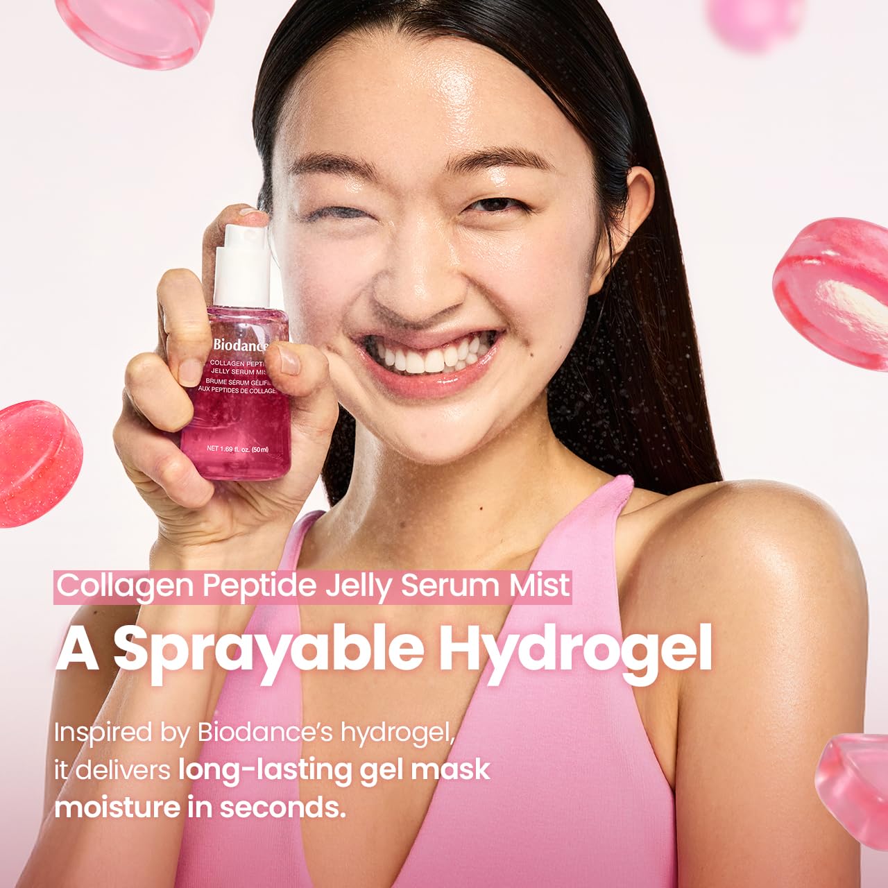 BIODANCE Collagen Peptides Jelly Serum Mist, Hydrating Face Mist, Plumping