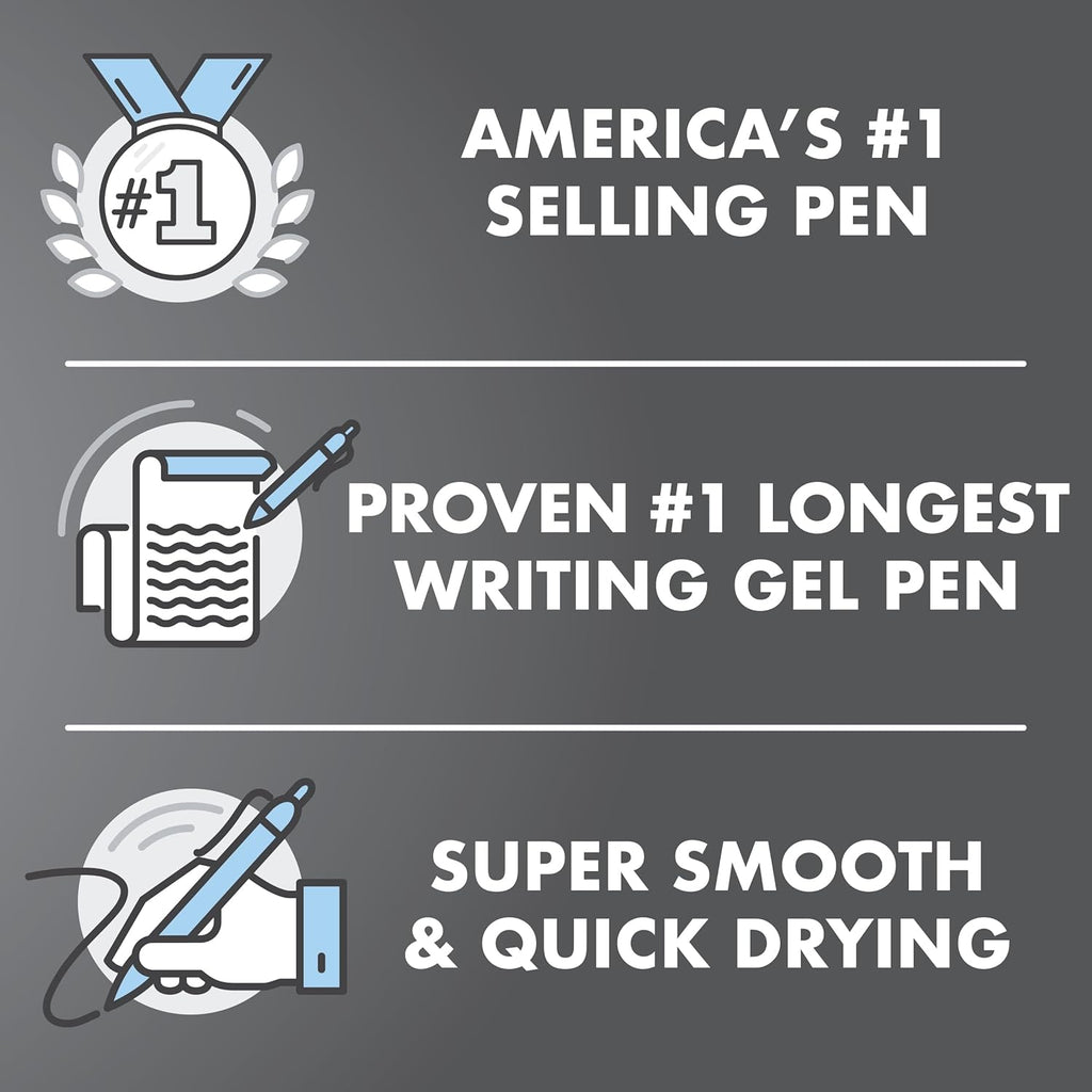 PILOT G2 Premium Refillable & Retractable Rolling Ball Gel Pens, Fine Point