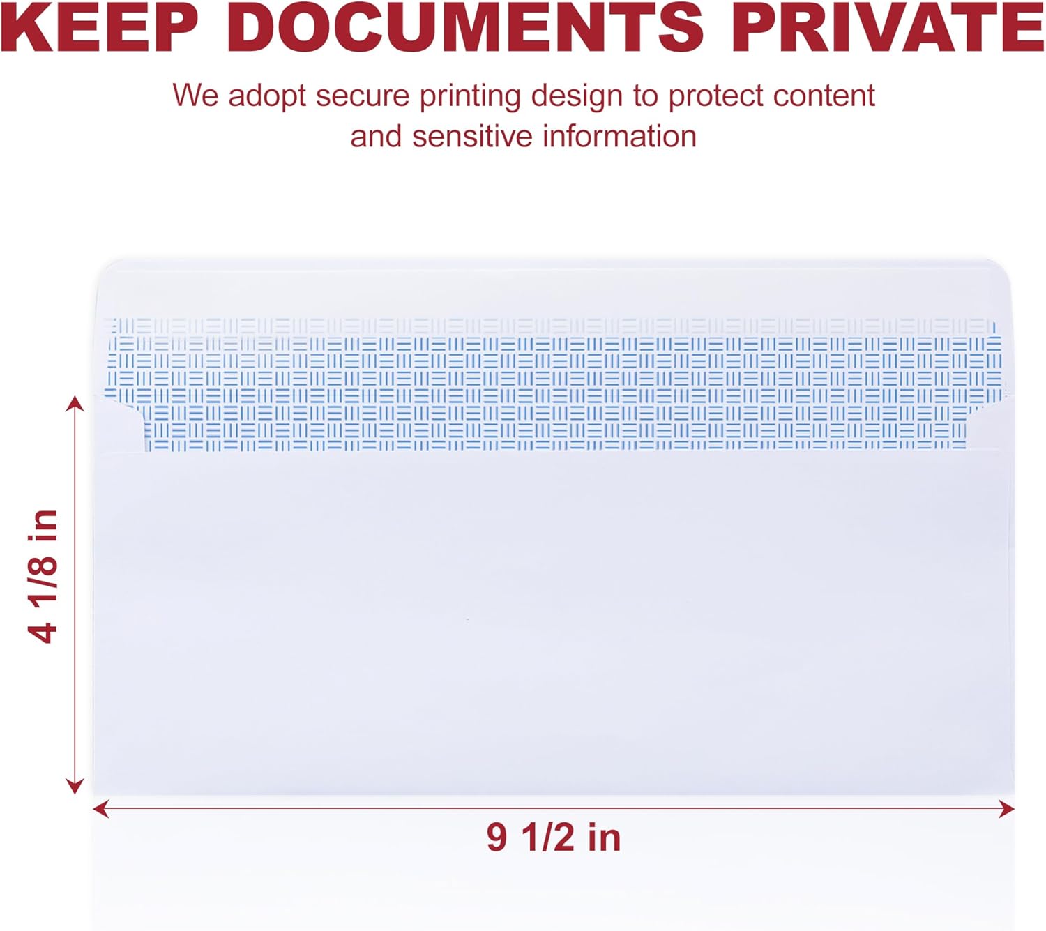 Zzrywuty #10 Letter Size Mailing Envelopes for Business, 60pcs Self Seal