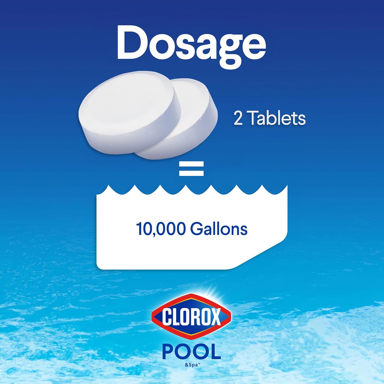 Clorox Pool&Spa XTRABLUE 3‰۝ Chlorinating Tablets, Individually Wrapped