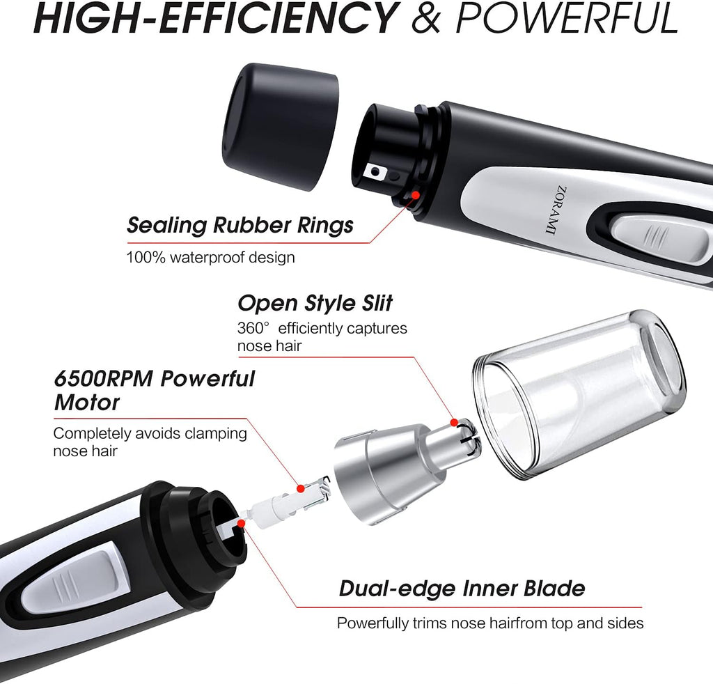 Ear and Nose Hair Trimmer Clipper - 2026 Professional Painless Eyebrow &