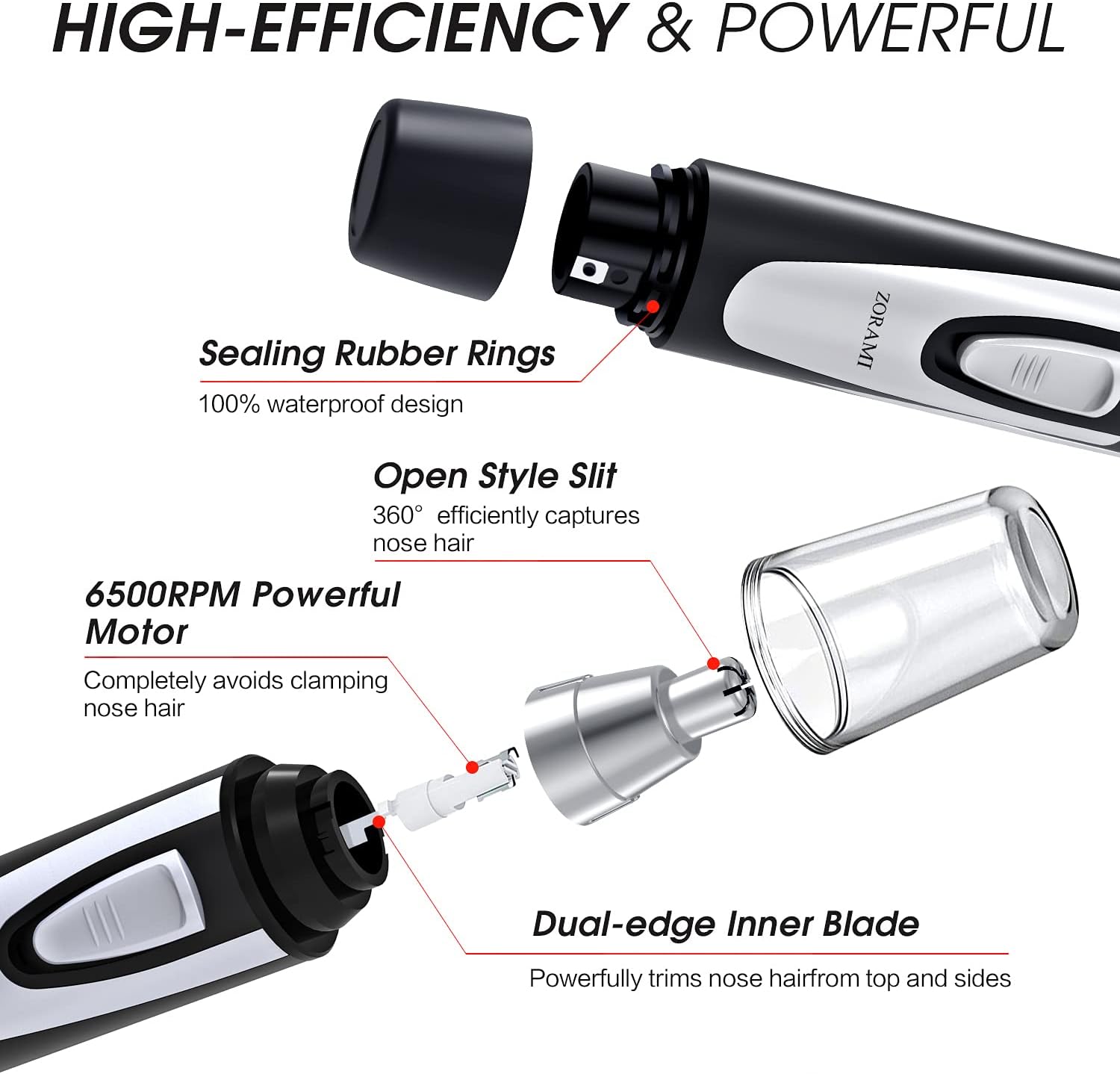 Ear and Nose Hair Trimmer Clipper - 2026 Professional Painless Eyebrow &