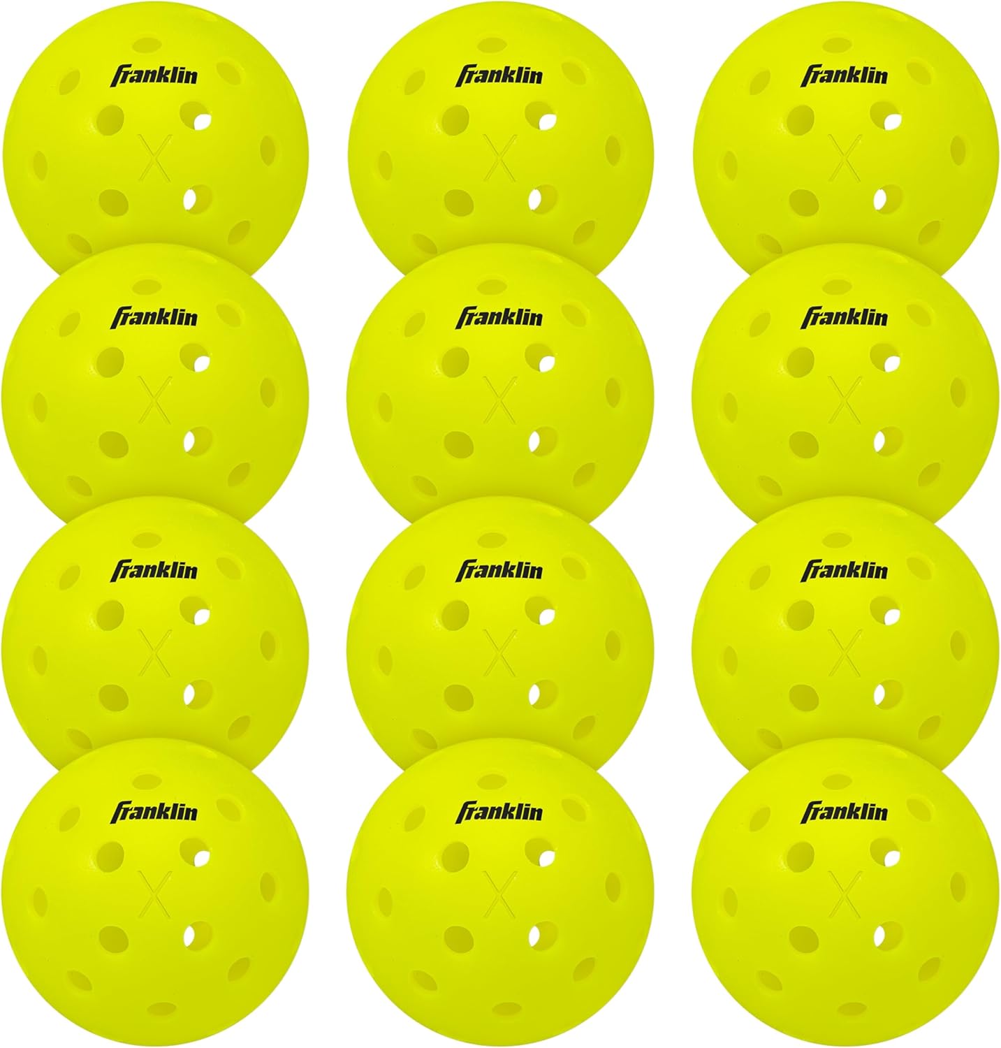 Franklin Sports X-40 Outdoor Pickleballs - Official Ball of USA Pickleball