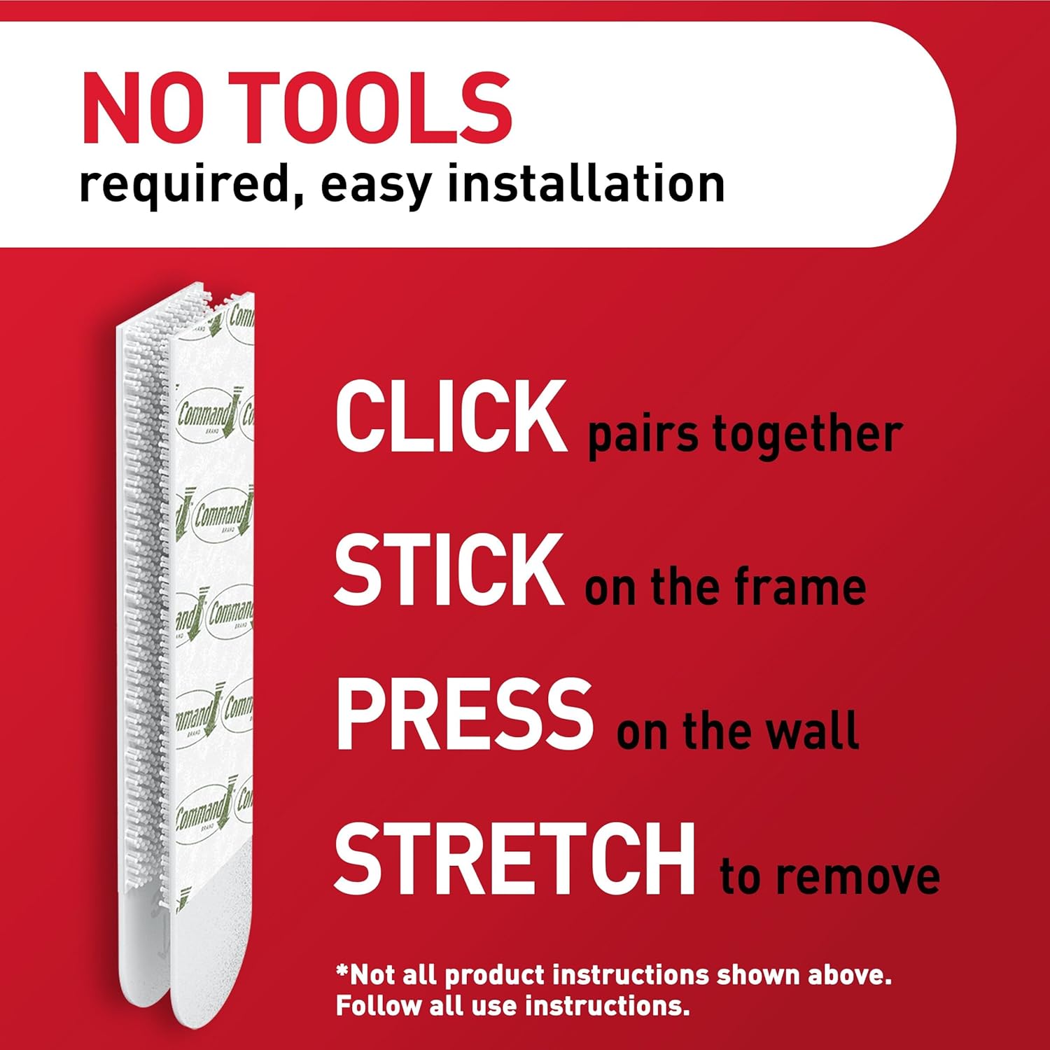 Command 15 lb Large Picture Hanging Strips 14 Pairs (28 Strips), Damage-Free