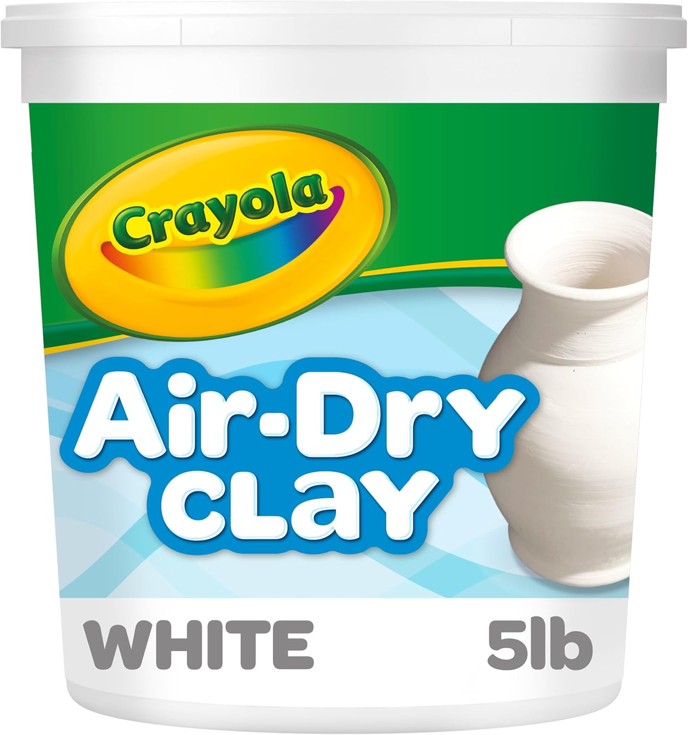 Crayola Air Dry Clay (5lbs), Teacher Supplies, Natural White Modeling Clay
