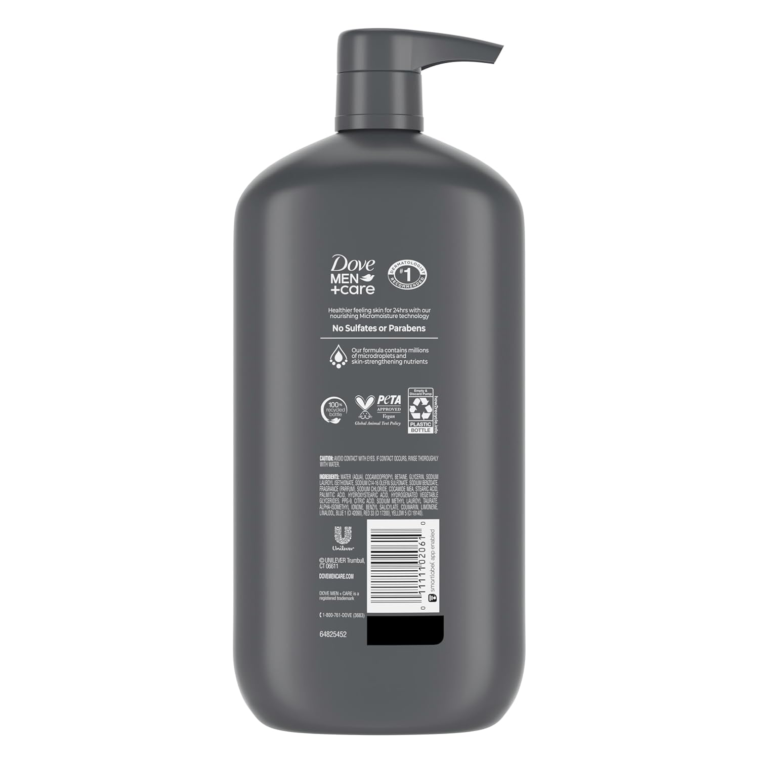 DOVE MEN + CARE Body and Face Wash Hydrating Clean Comfort Men's Body Wash