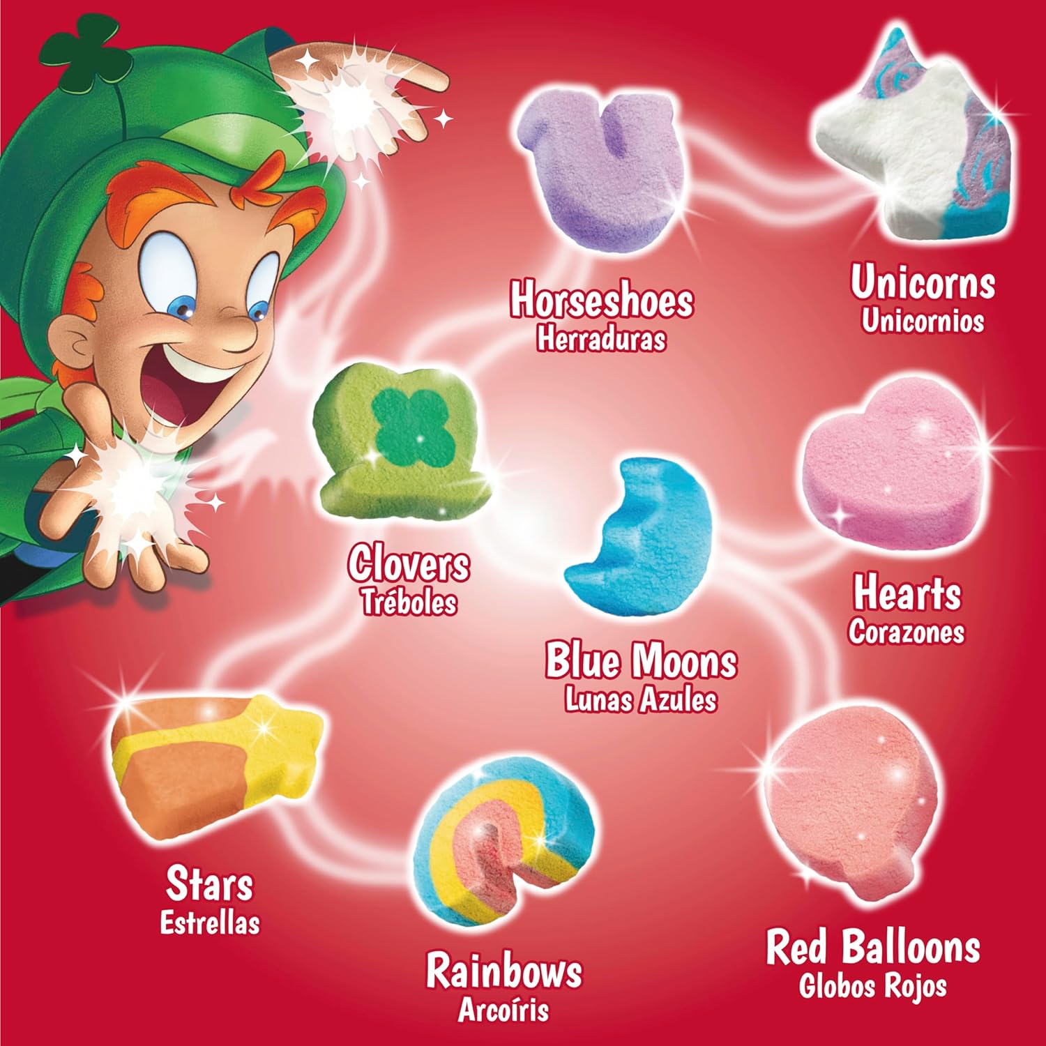 Lucky Charms Gluten Free Cereal with Marshmallows, Kids Breakfast Cereal