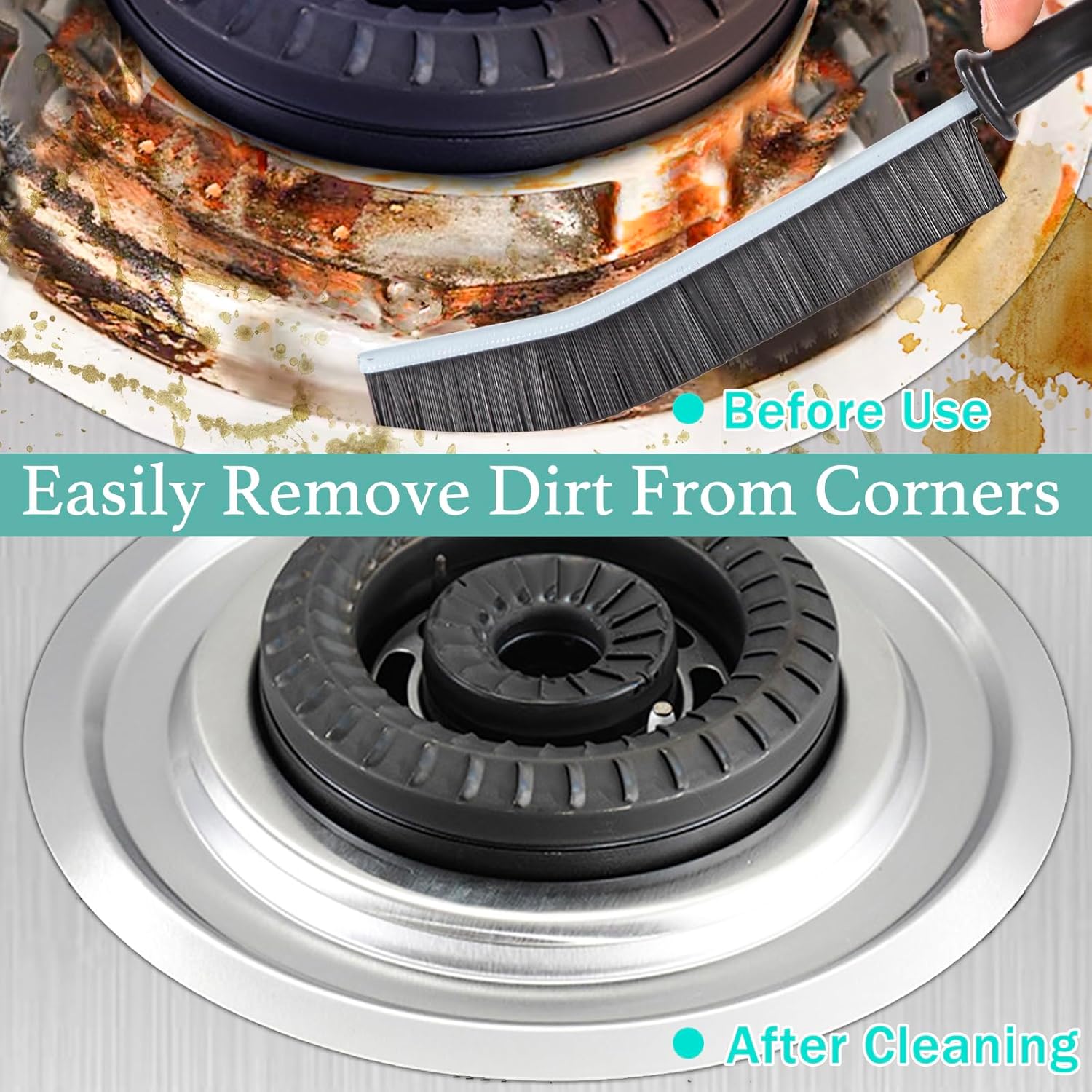 Crevice Cleaning Brush•?ÎHard-Bristled Grout Brush•?Î2026 New Multifunctional