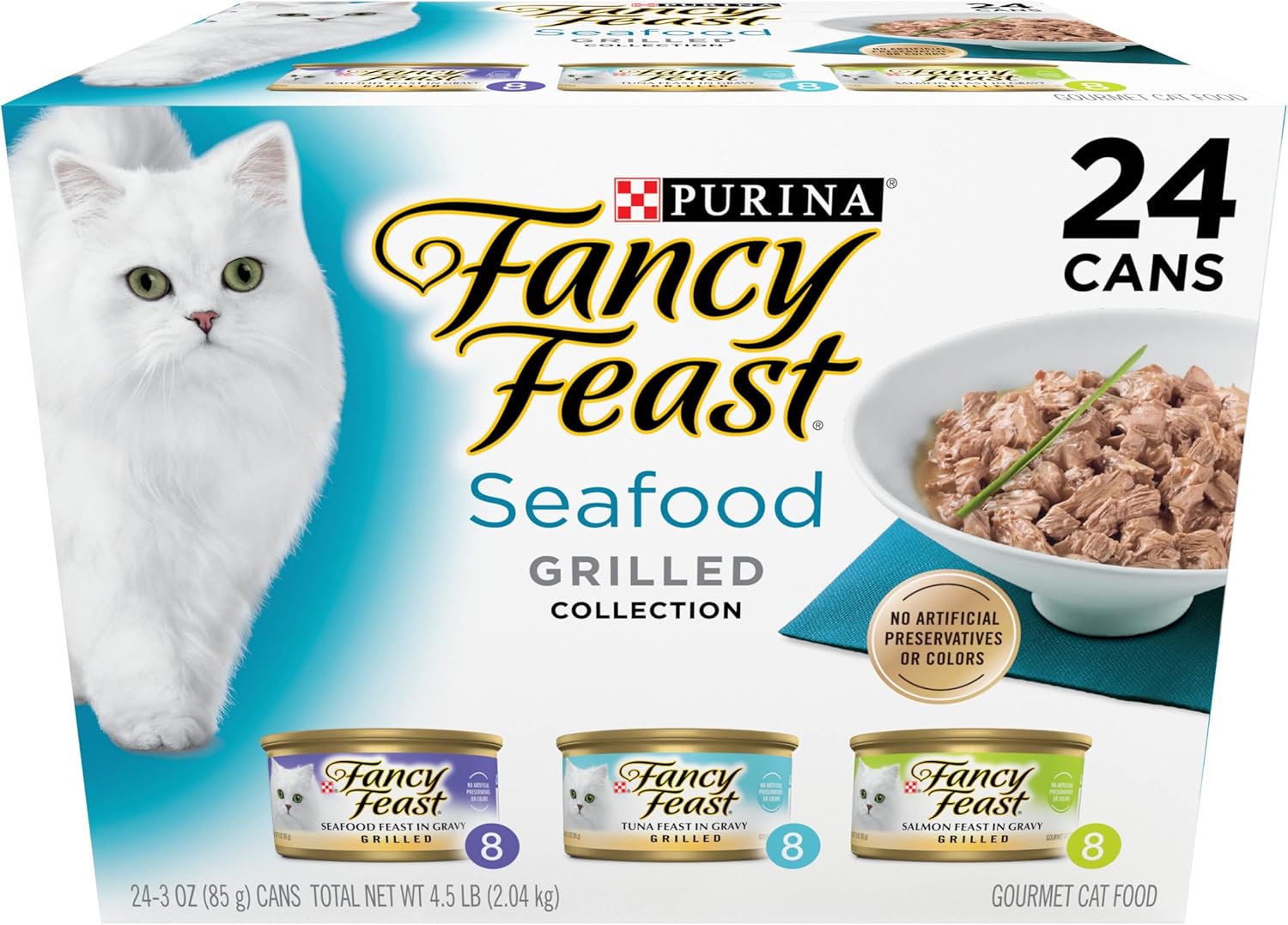 Purina Fancy Feast Grilled Wet Cat Food Seafood Collection in Wet Cat Food
