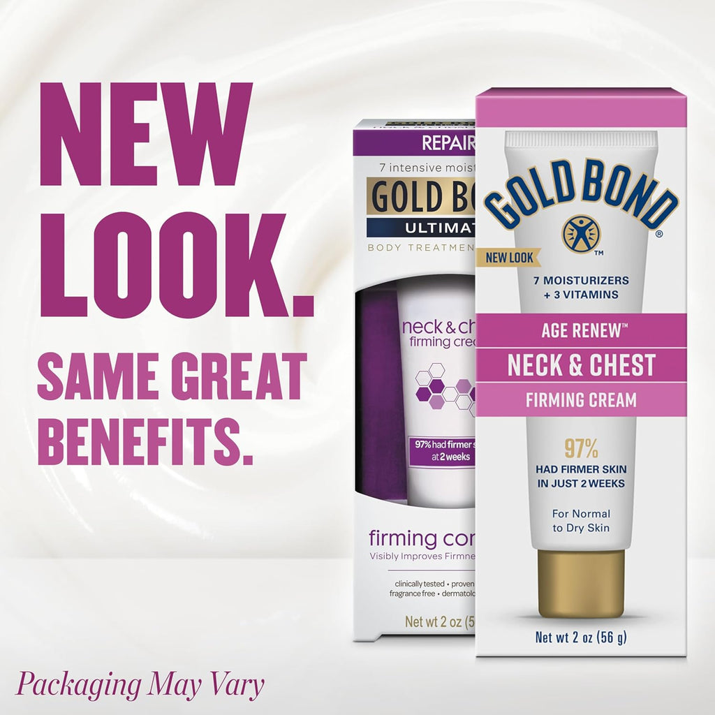 Gold Bond Age Renew Neck & Chest Firming Age Renew Cream, 2 oz., Clinically