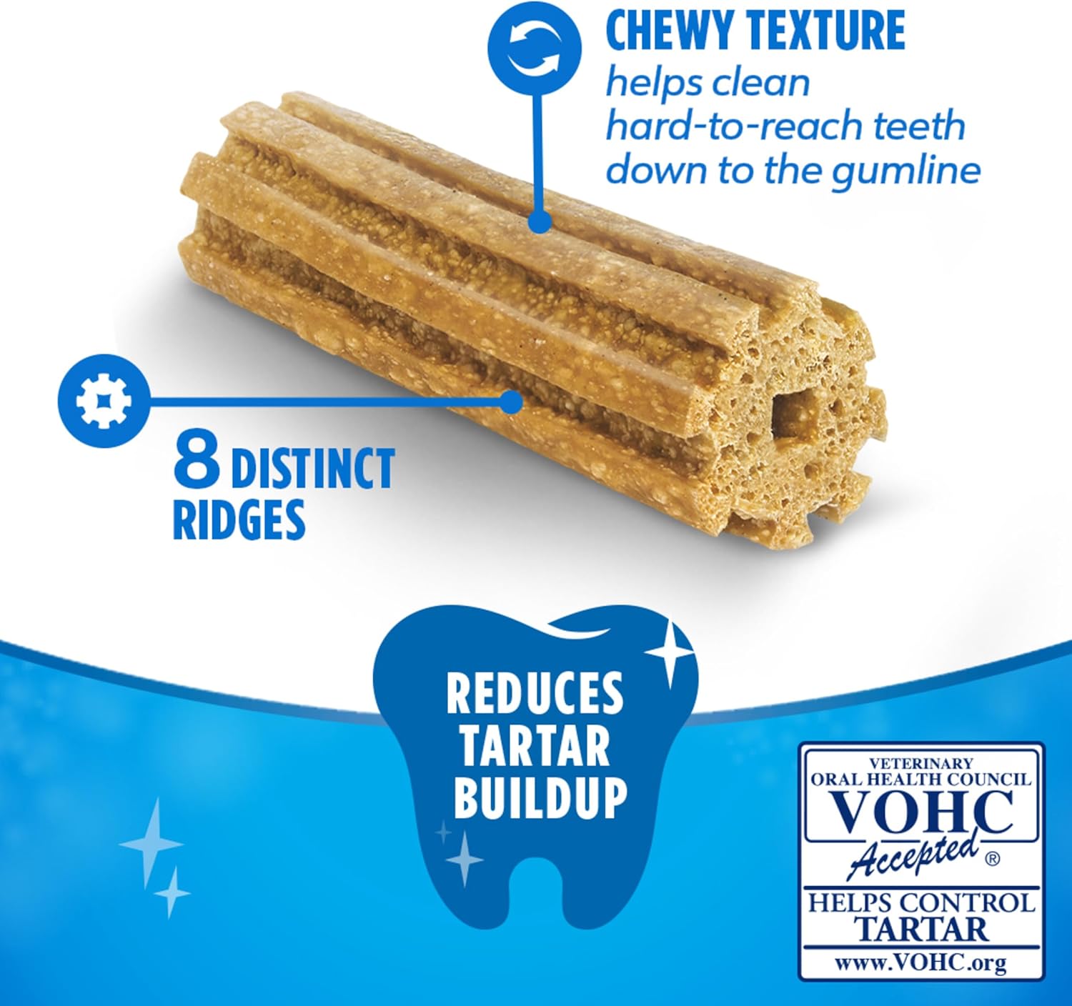 Purina DentaLife Made in USA Facilities Large Dog Dental Chews, Daily - 18