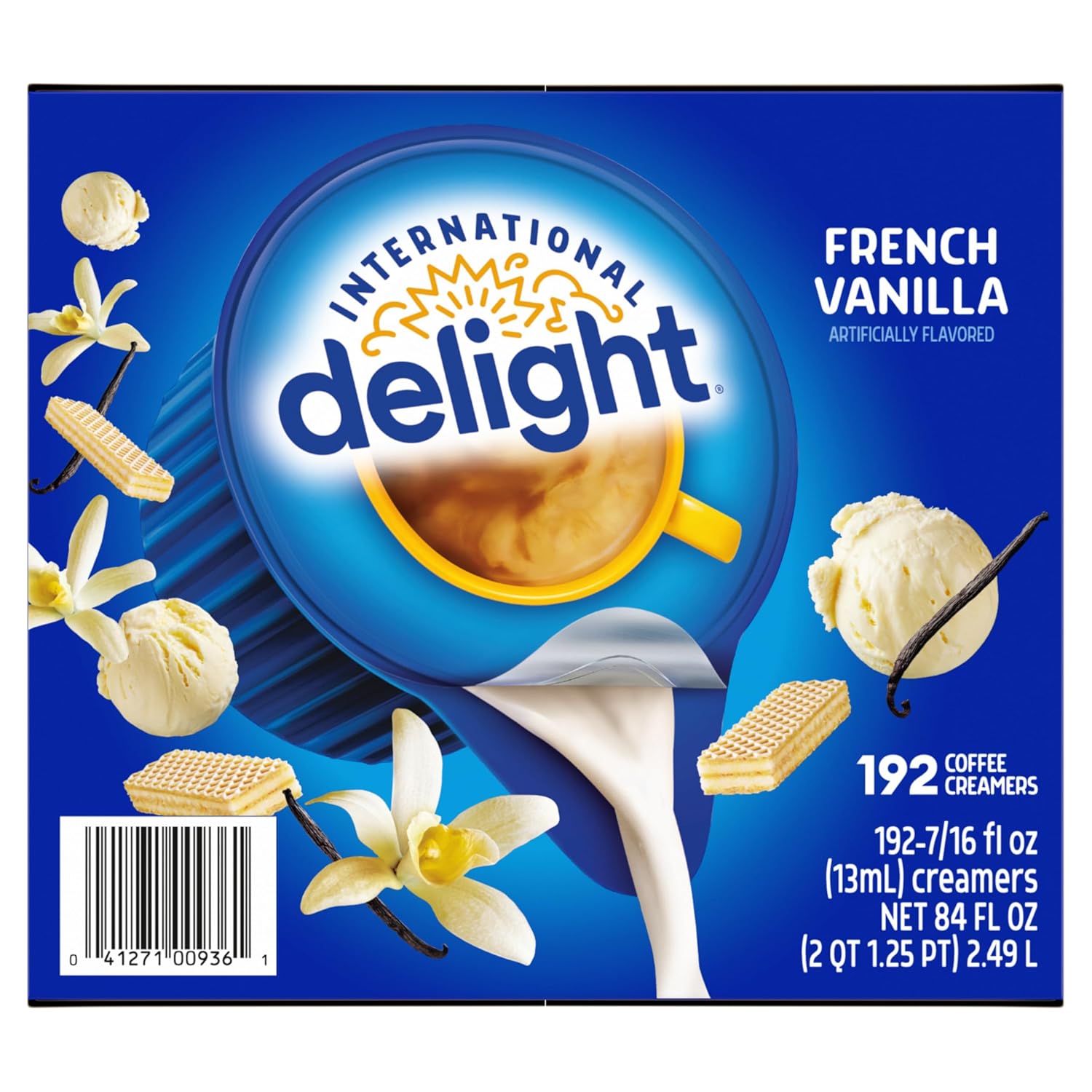 International Delight, French Vanilla, Single-Serve Coffee Creamers, 192