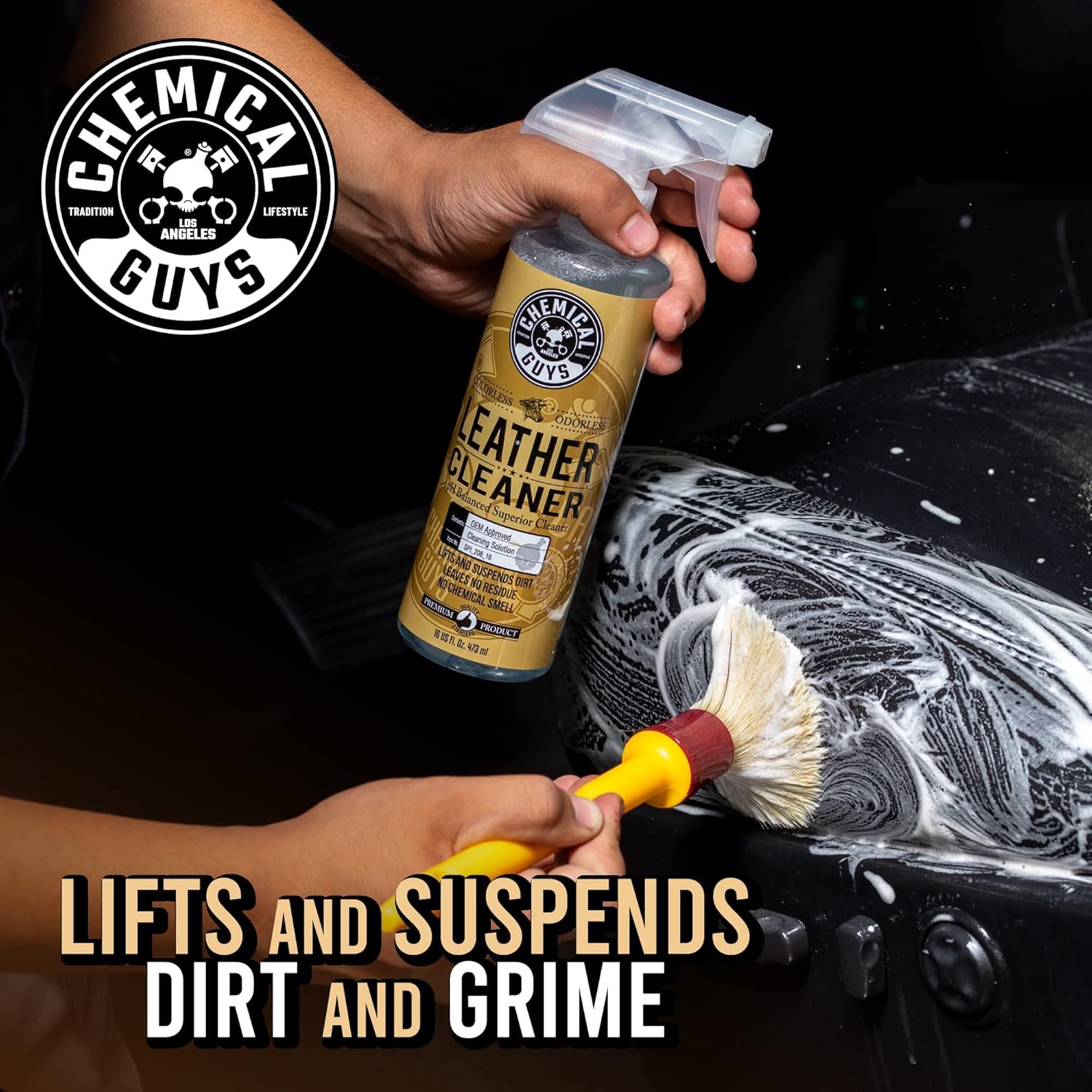 Chemical Guys Leather Cleaner and Conditioner Kit - Car Cleaner and
