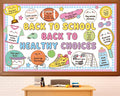 Back to School Health Bulletin Board Set Sports Good Habits Classroom
