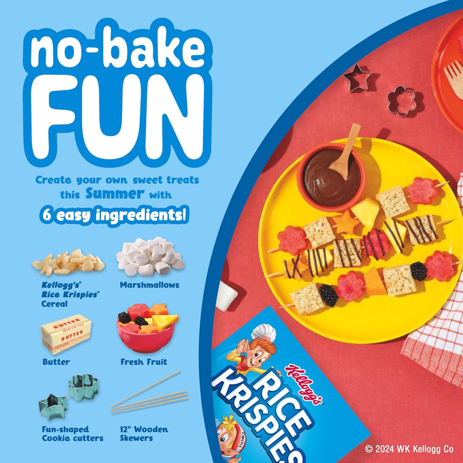 Kellogg's Rice Krispies Cold Breakfast Cereal, 8 Vitamins and Minerals, Rice