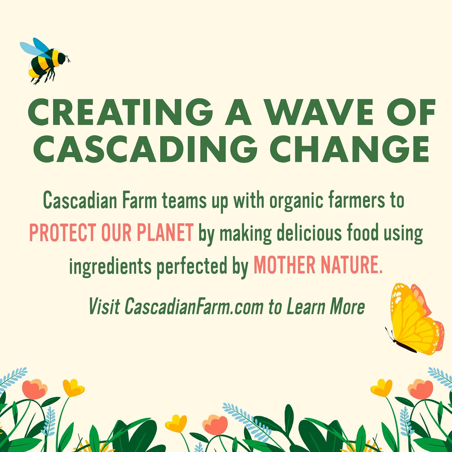 Cascadian Farm Organic Granola, No Added Sugar, Blueberry Vanilla Cereal