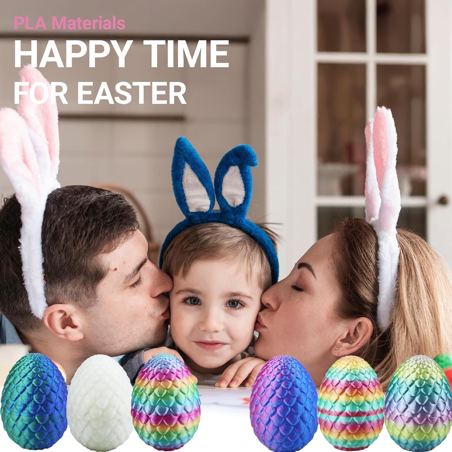 6PCS 3D Printed Dragon Eggs with Dragon Inside, Easter Basket Stuffers Mini