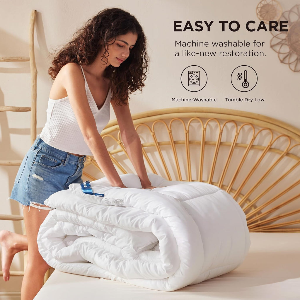 Bedsure Comforter Duvet Insert - Quilted Comforters Queen Size, All Season