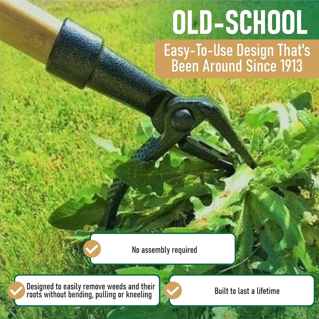 Grampa's Weeder - The Original Stand Up Weed Puller Tool with Long Handle