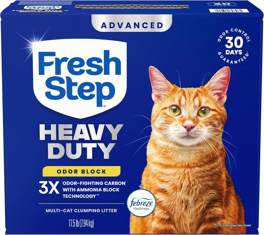 Fresh Step Heavy Duty Odor Block Advanced Multi Cat Clumping Litter with
