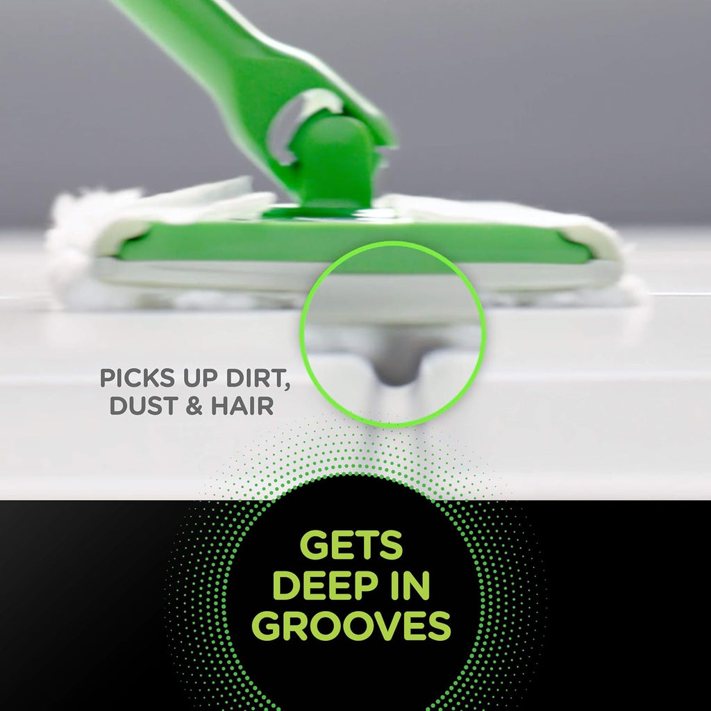 Sweep + Mop, Dry Pads Refill, Floor Cleaner for Dirt, Dust, Hair, Cleaning