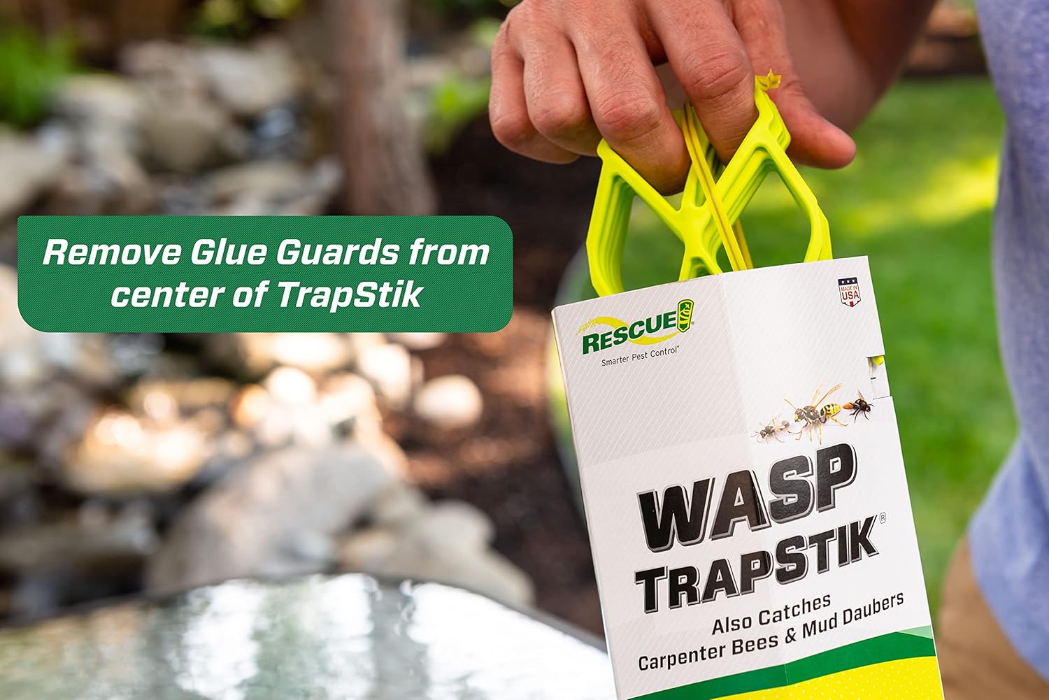 RESCUE! VisiLureå¨ TrapStik for Wasps, Mud Daubers, Carpenter Bees ‰ÛÒ 2 Pack