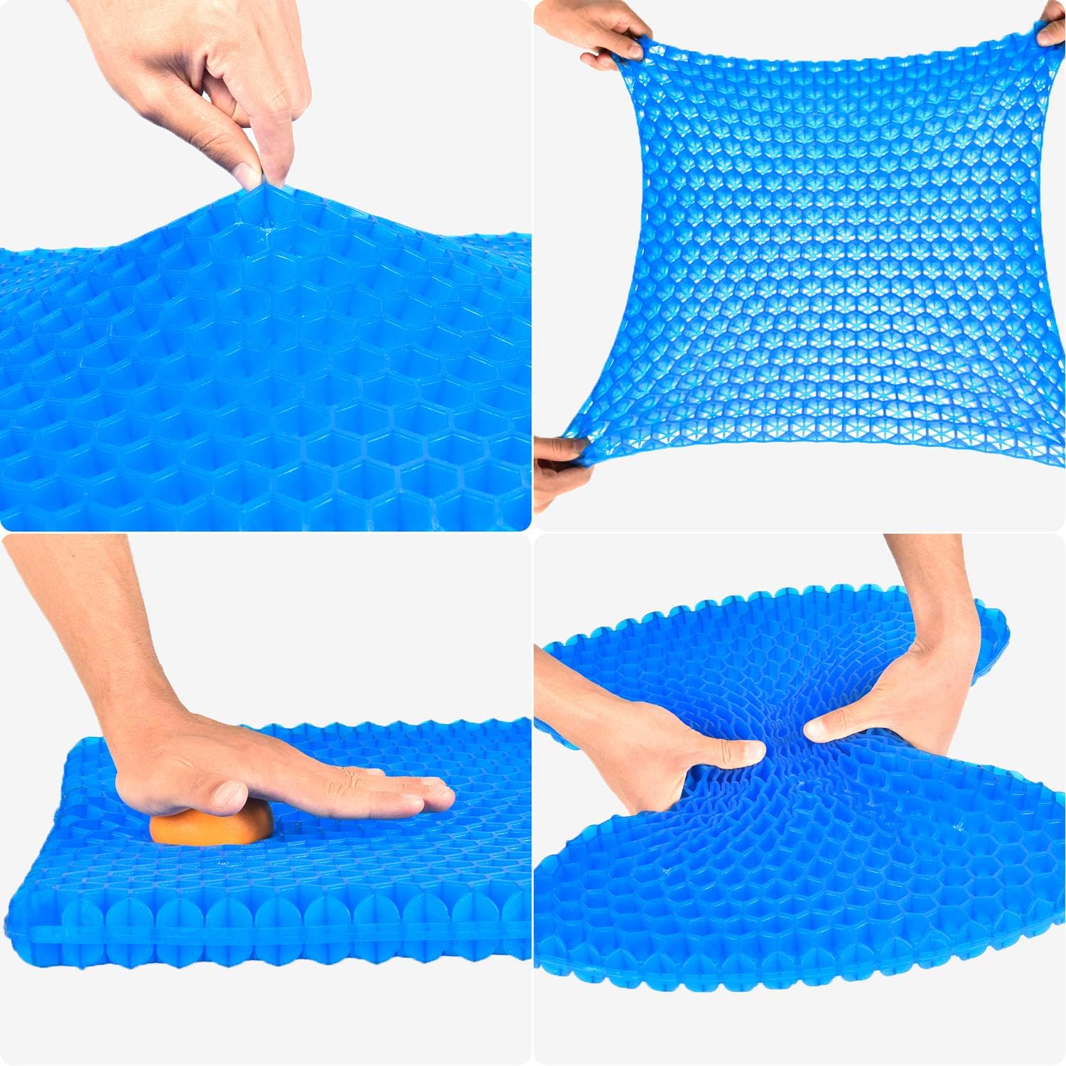 Gel Seat Cushion, Cooling seat Cushion (Super Large & Thick), Breathable