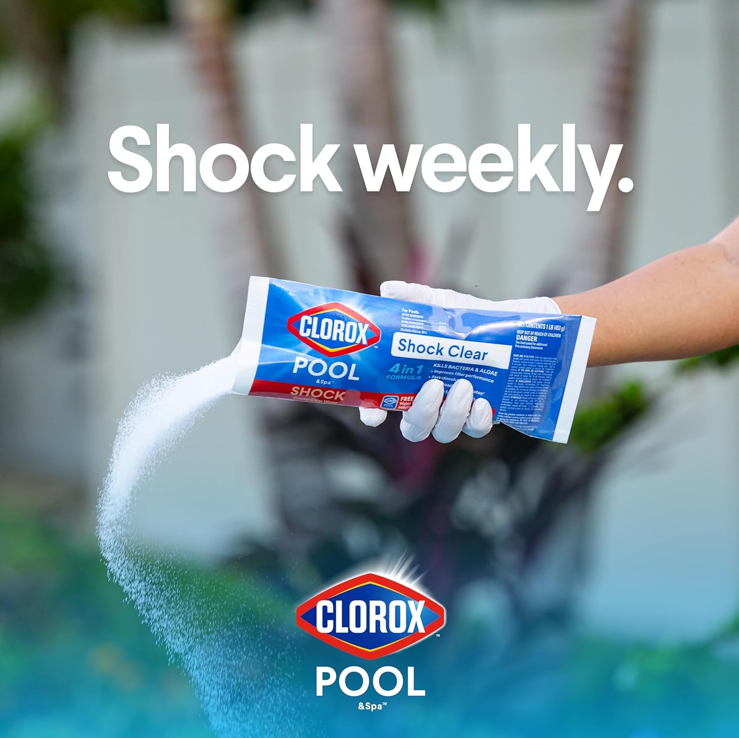Cloroxå¨ Pool&Spa‰ã¢ Shock Clear, for Crystal Clear Swimming Pool Water