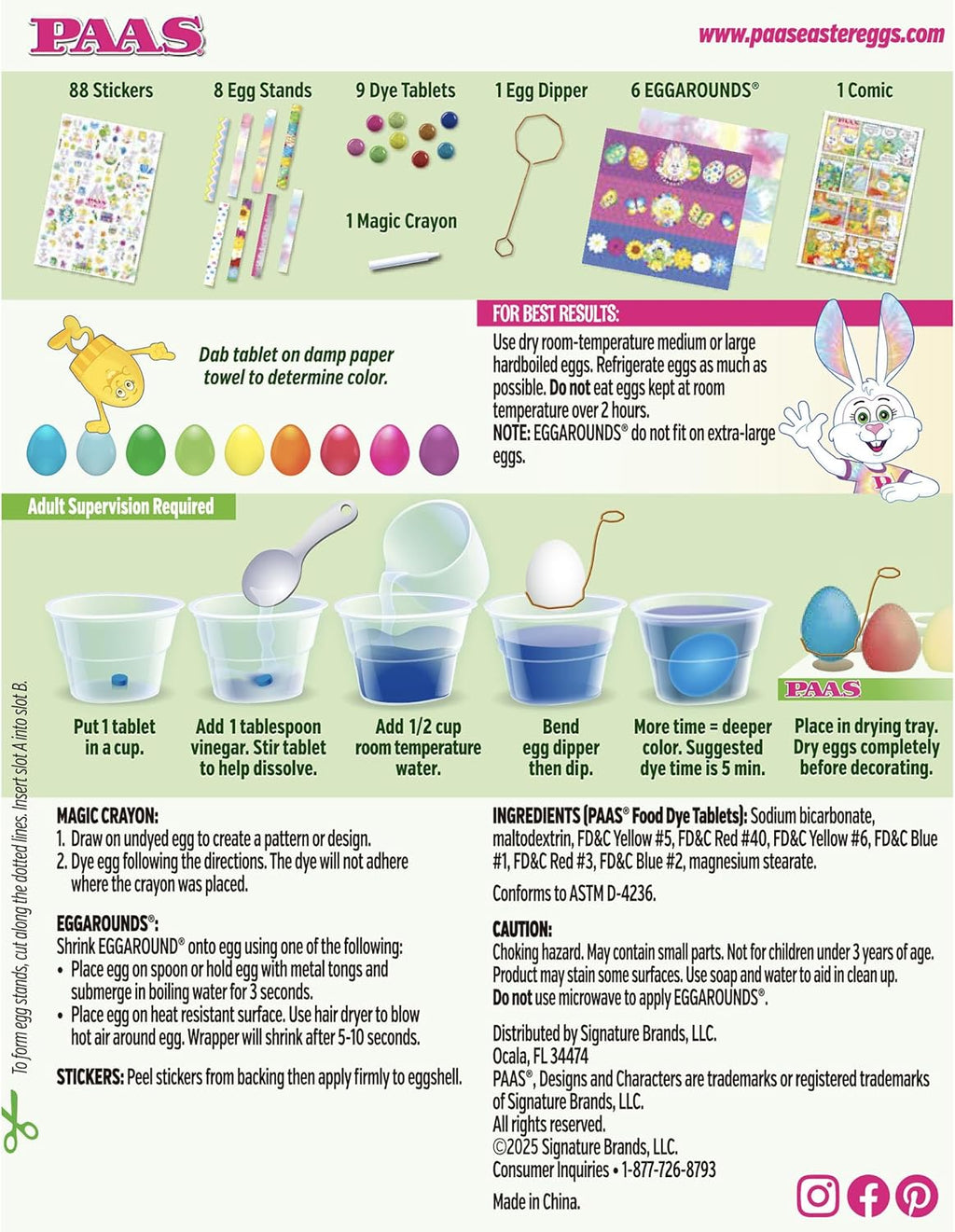 PAAS Deluxe Easter Egg Decorating Kit - America's Favorite Easter Tradition
