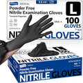 Supmedic Medical Soft Max‰ã¢ Black Nitrile Disposable Gloves, 100 Pcs