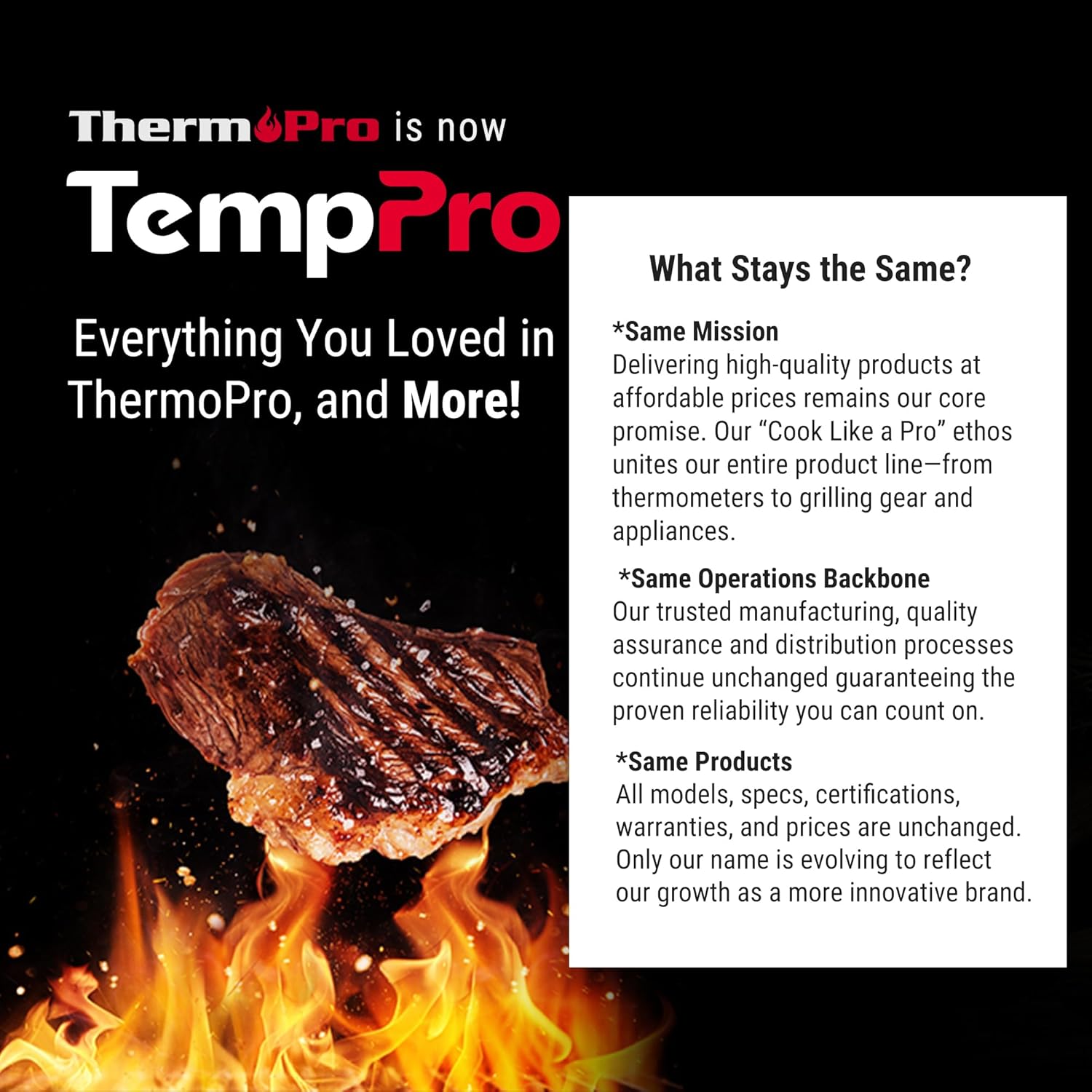 TempPro TP16 Large LCD Digital Cooking Food Meat Thermometer for Smoker Oven