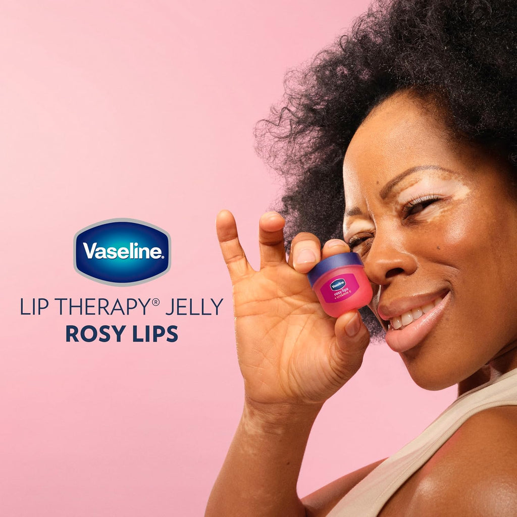 Vaseline Lip Therapy 2 ct Rosy Lips Mini For Dry, Chapped Lips Moisturizing