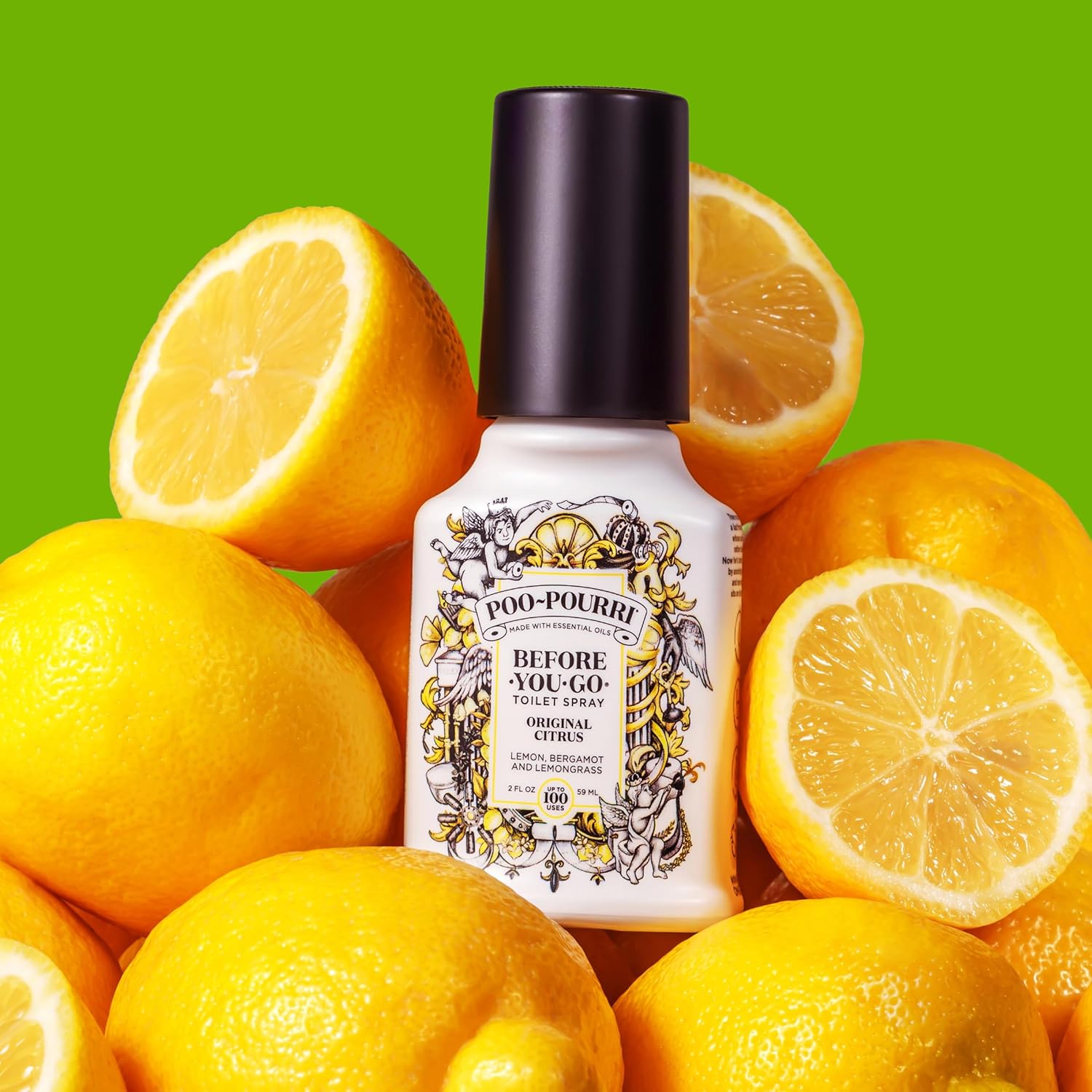 Poo-Pourri Before-You-Go Toilet Spray, Lavender Vanilla, 2 Fl Oz, Up to 100