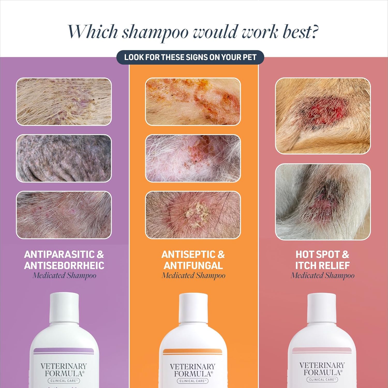 Veterinary Formula Clinical Care Antiseptic and Antifungal Medicated Shampoo