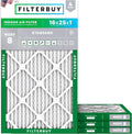 Filterbuy 16x25x1 Air Filter MERV 8 Essential Dust & Allergy Defense