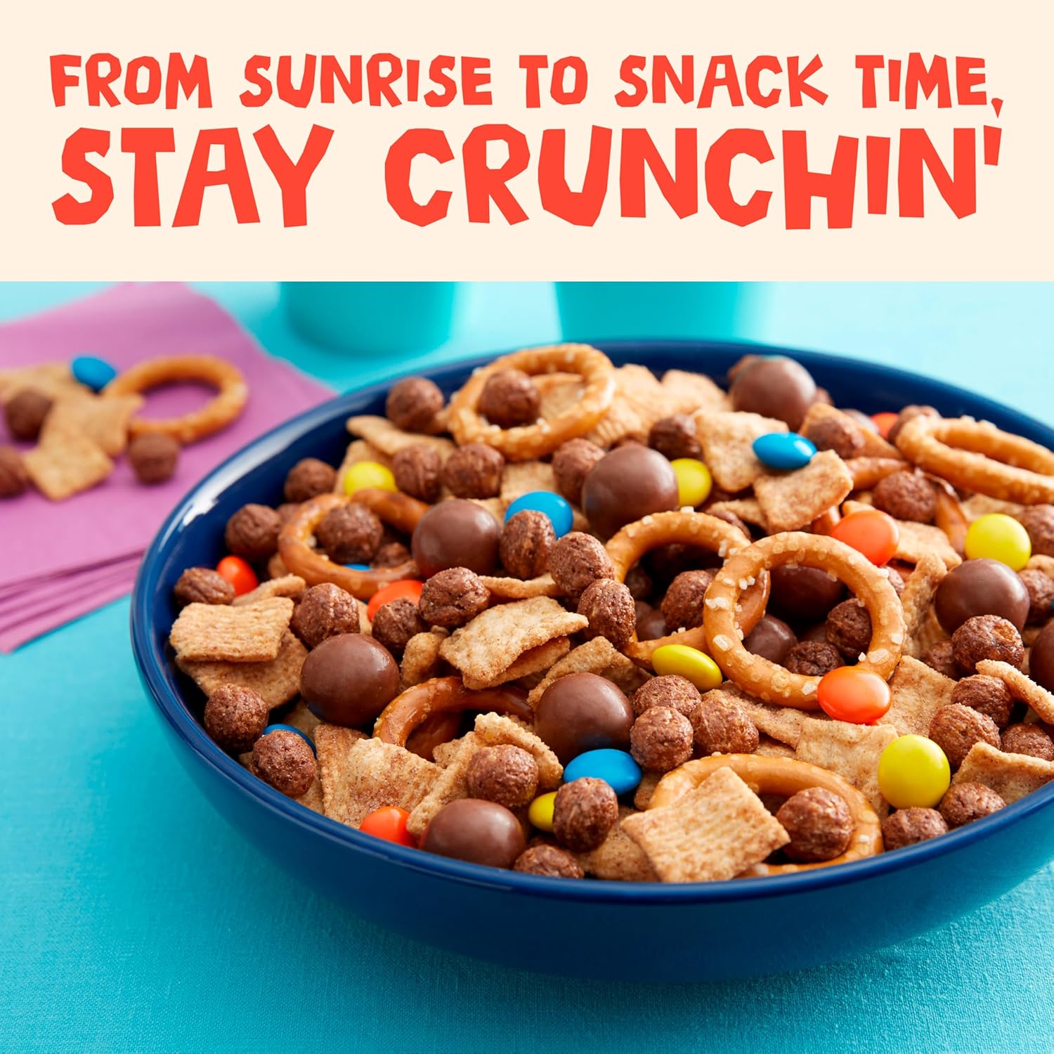 Cinnamon Toast Crunch Breakfast Cereal, Crispy Cinnamon Cereal, Mega Size, 27
