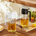 TrendPlain 16oz/470ml Glass Olive Oil Sprayer for Cooking ‰ÛÒ 2 in 1 Olive