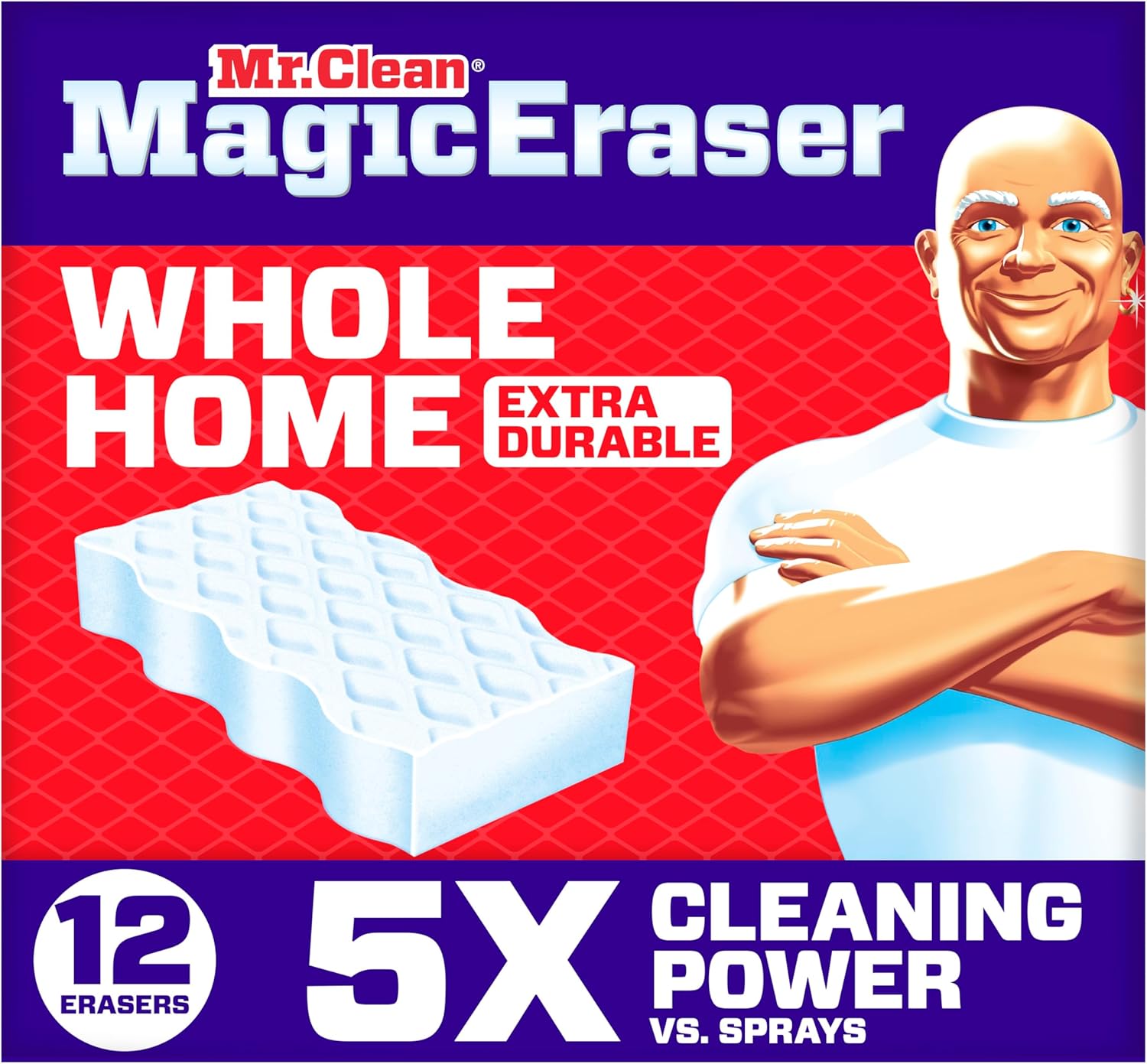 Mr. Clean Magic Eraser Sponge, All Purpose Cleaner, Cleaning Scrubber, Wall