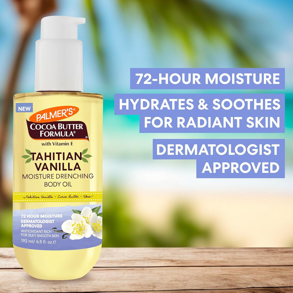 Palmer's Cocoa Butter Formula Body Oil, Moisture Drenching Tahitian Vanilla