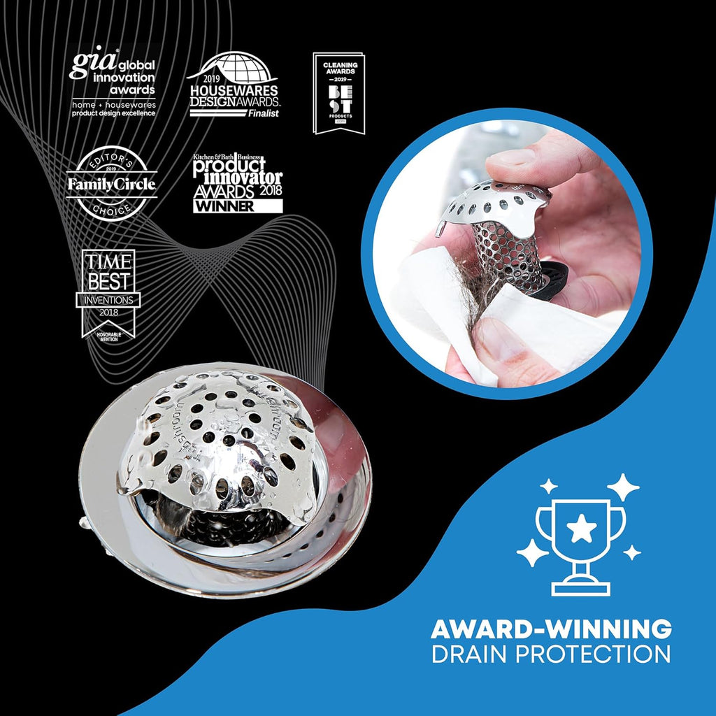 TubShroom Ultra Revolutionary Bath Tub Drain Protector Hair
