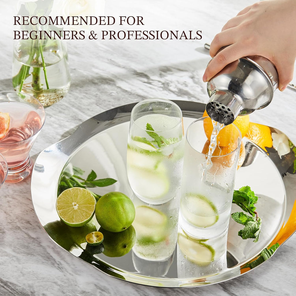 Cocktail Shaker, KITESSENSU 24oz Drink Shaker with Bartender Strainer