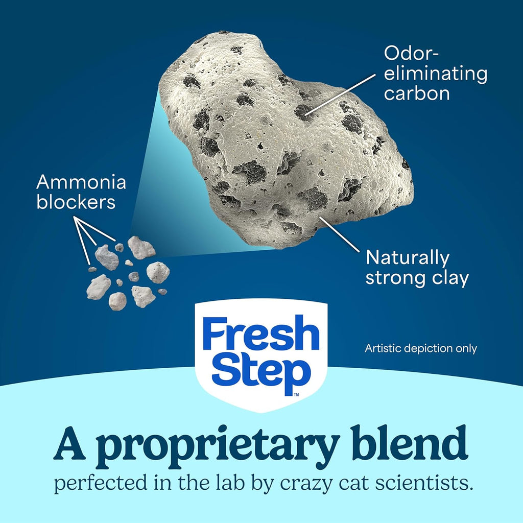 Fresh Step Clumping Cat Litter, Multi-Cat, Long Lasting Odor Control Kitty