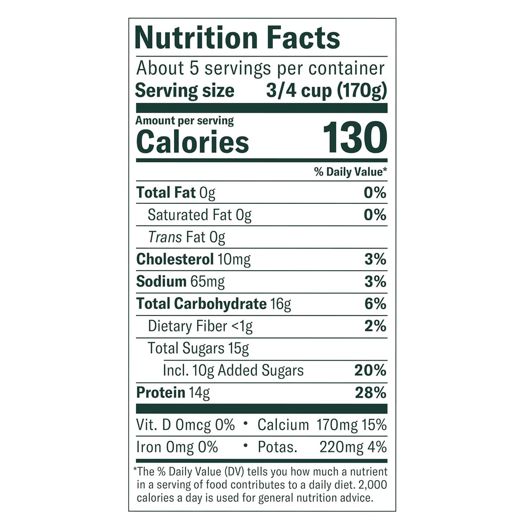Chobaniå¨ Vanilla Blended Non-Fat Greek Yogurt 32oz