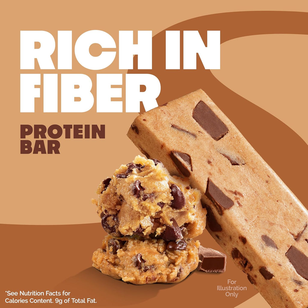 Quest Nutrition Chocolate Chip Cookie Dough Protein Bars, High Protein, Low
