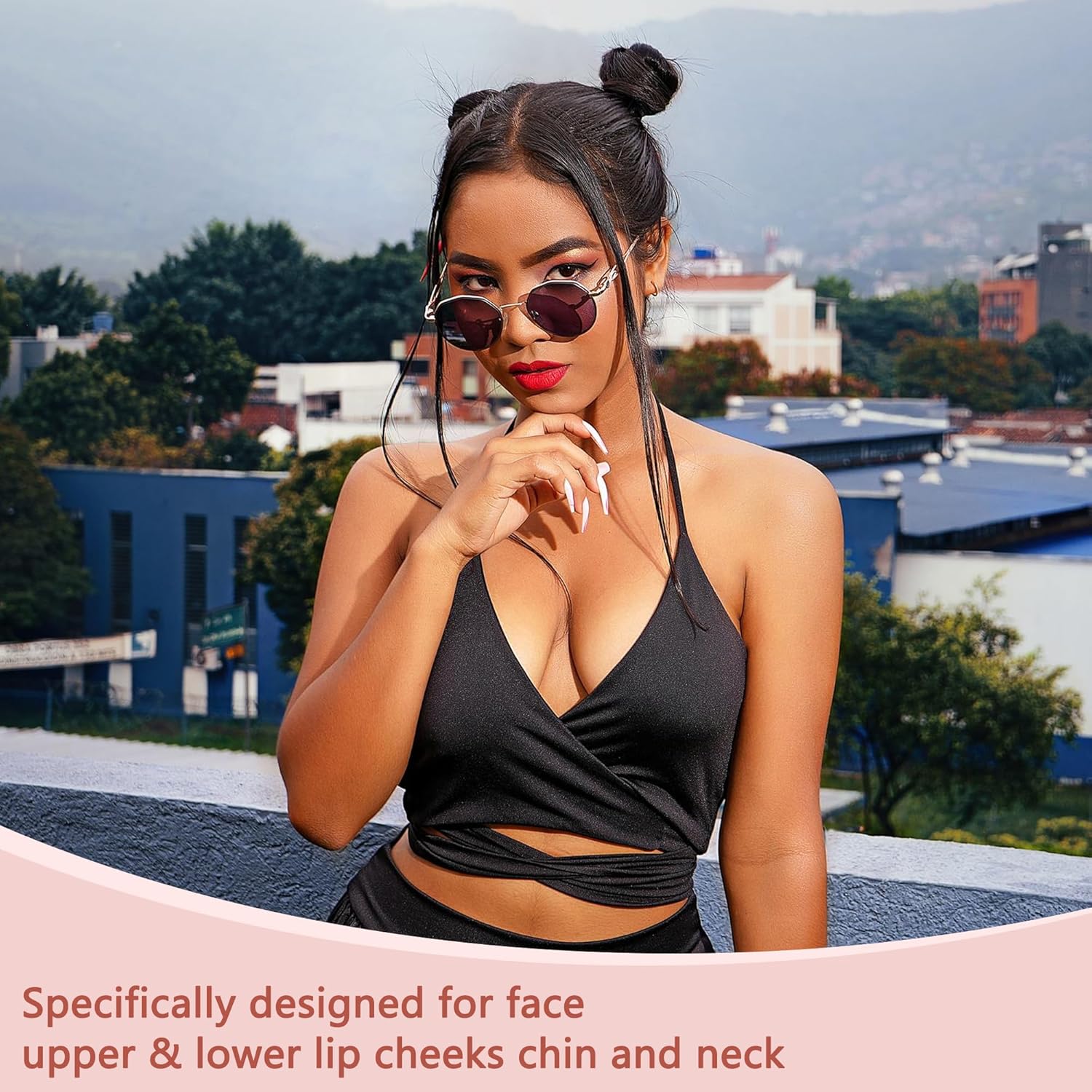Facial Hair Remover for Women - as Seen on TV Painless Face Shaver - Electric