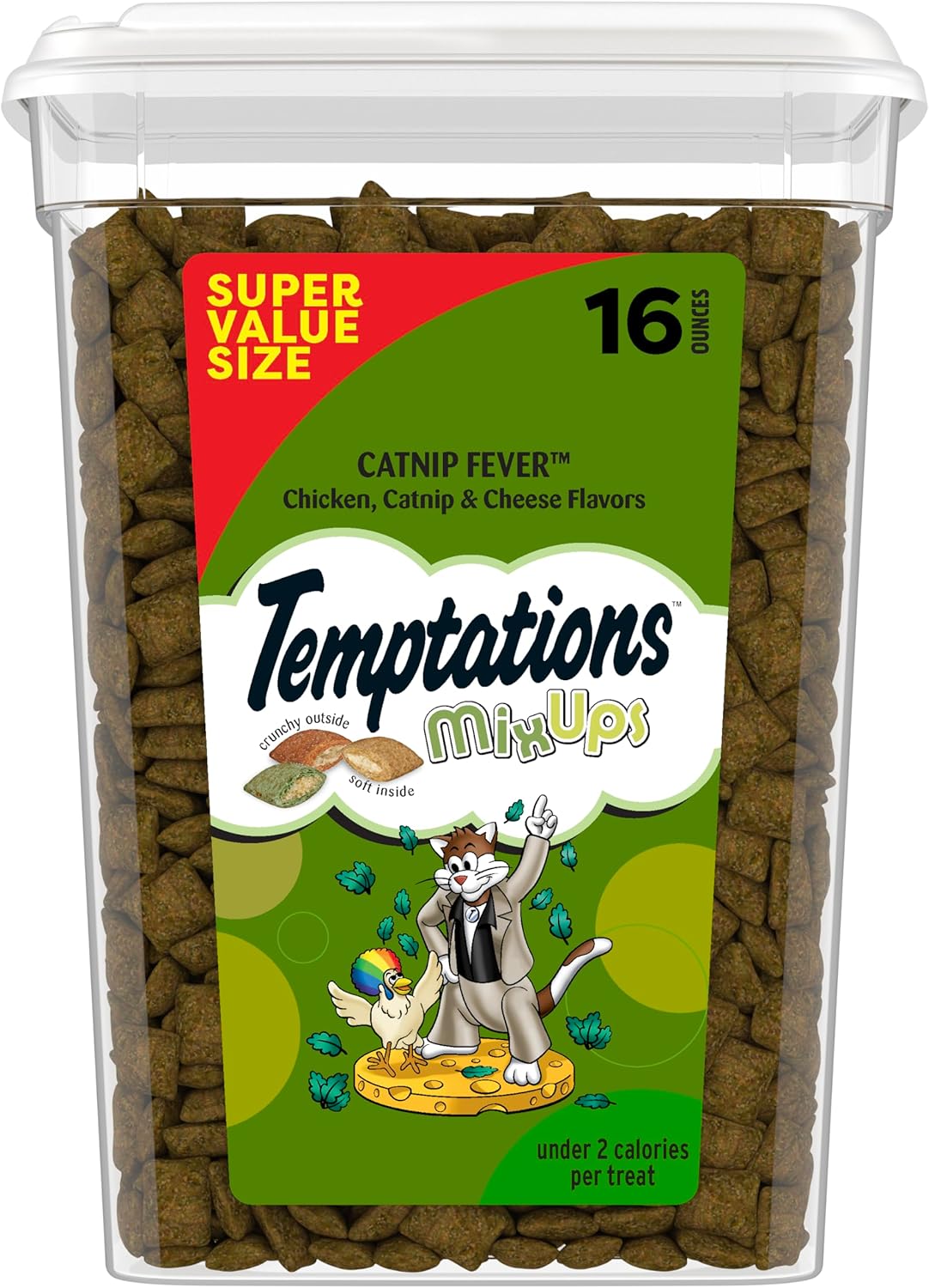 Temptations Cat Treats, Classic Crunchy and Soft Cat Treats, Catnip Fever