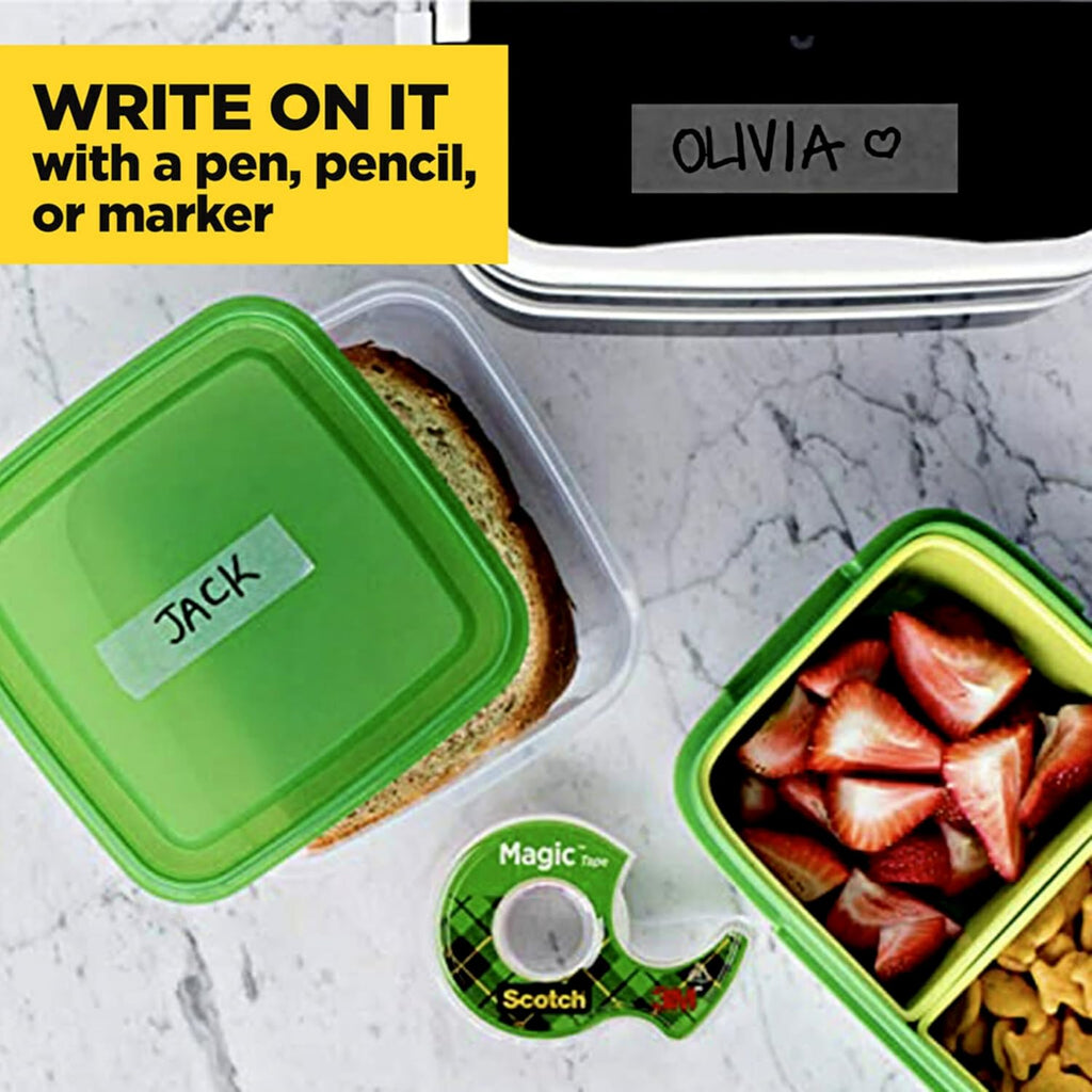 Scotch Magic Tape, 3 Dispensered Rolls, Numerous Applications, Invisible