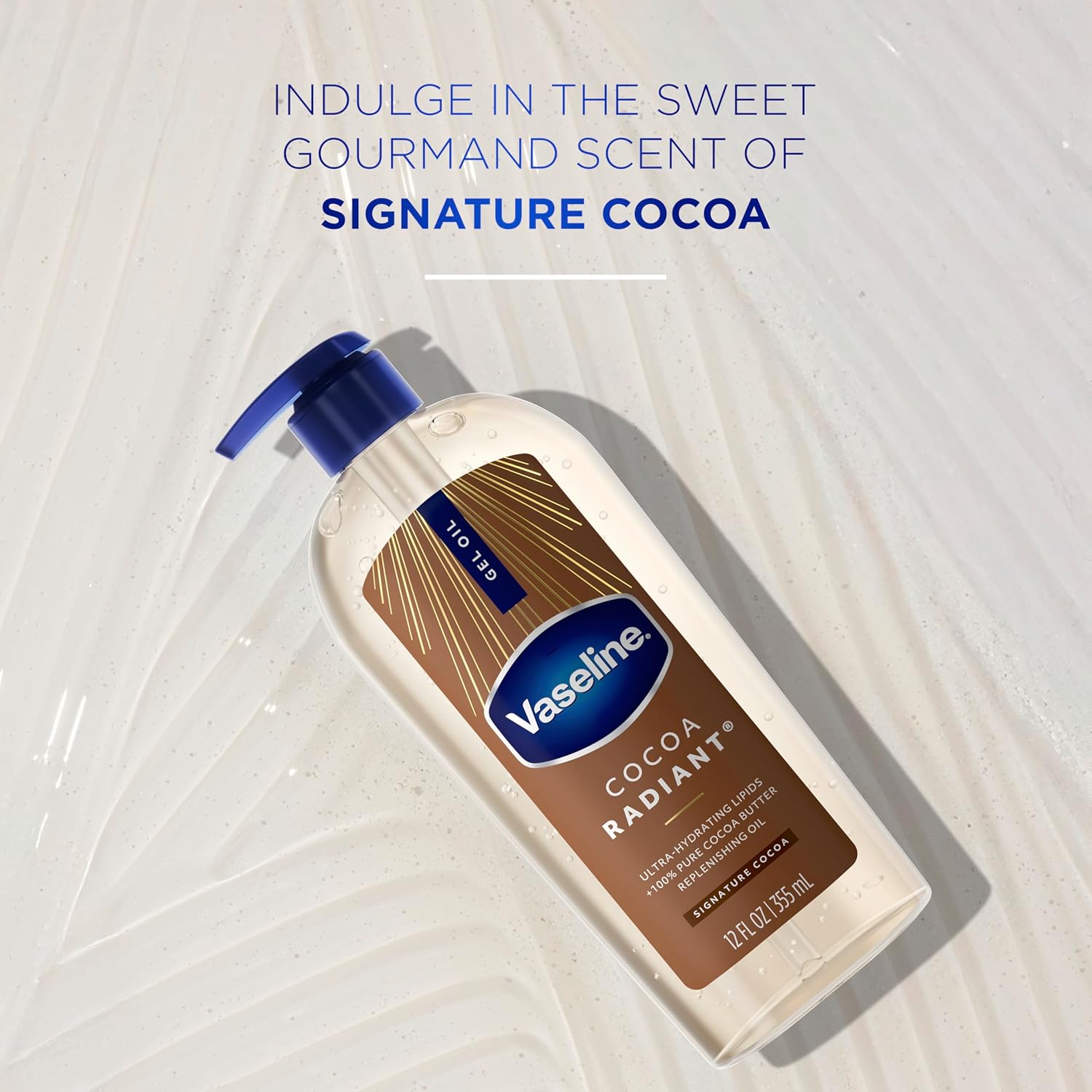 Vaseline Intensive Care Cocoa Radiant Body Gel Oil with 100% Pure Cocoa
