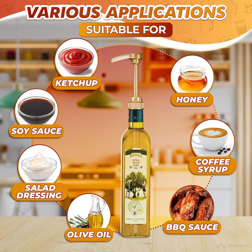 4 Pcs Coffee Syrup Pump Dispenser - Works as Skinny and Torani Syrup Pump