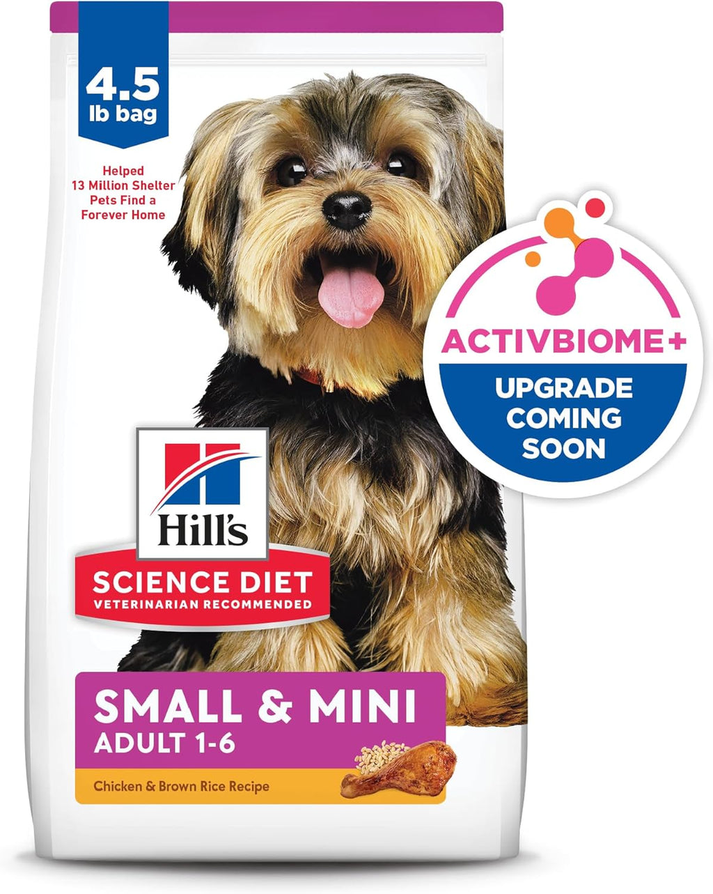 Hill's Science Diet Adult 1-6 Small & Mini Dry Dog Food, Chicken & Brown